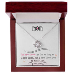 Love Knot Necklace - Yellow and White Gold Finish